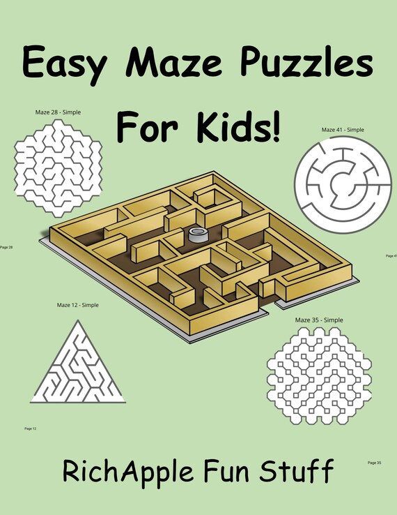 Simple Maze Pictures For Kids
