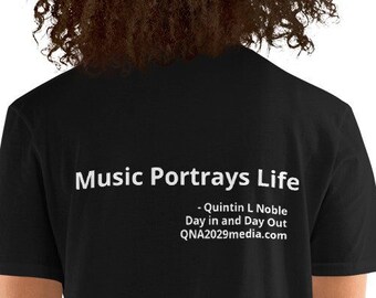 Music Poetry Short-Sleeve Unisex T-Shirt by QLNoble