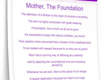 Mother The Foundation Poster by QLNoble