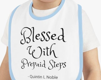 Blessings Bib Premium Cotton Trim Jersey par QLNoble