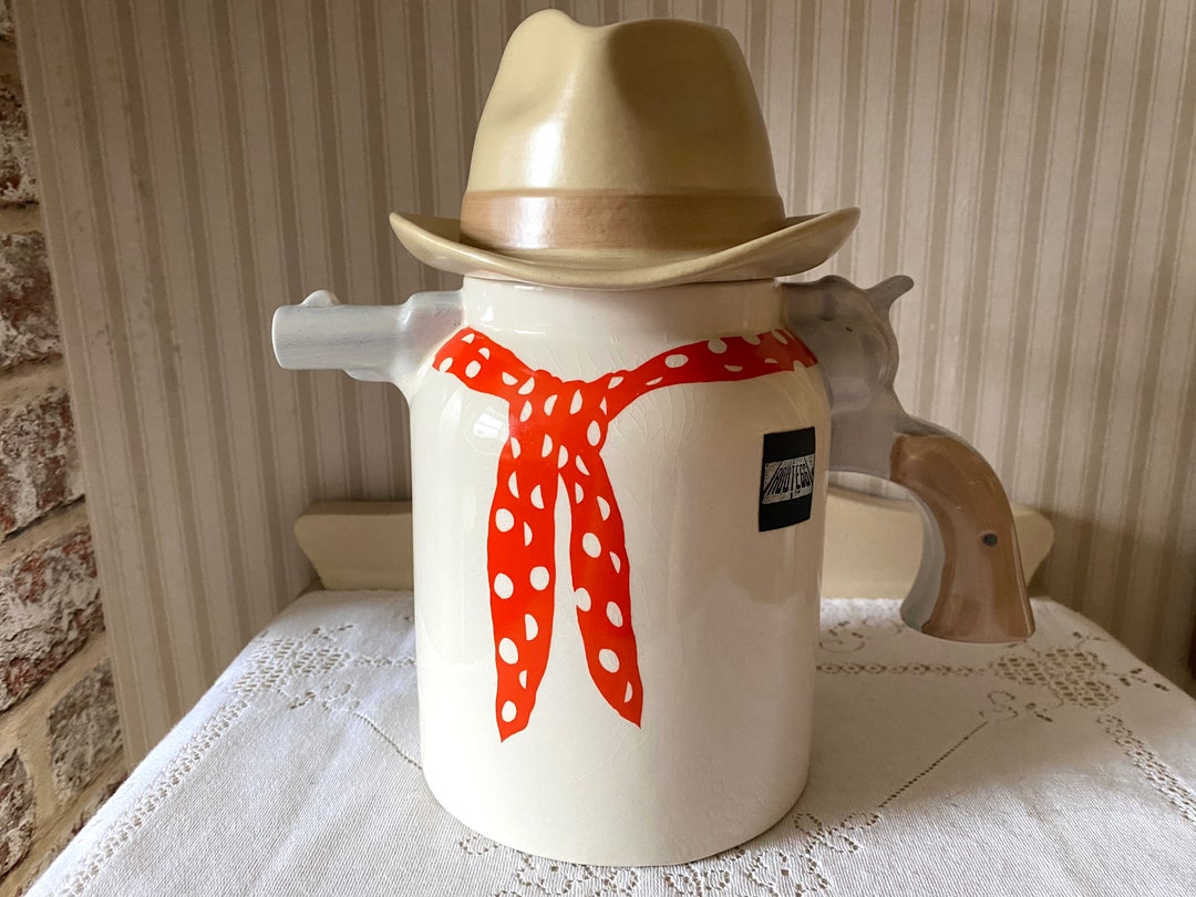 Cowboy Teapot by J&G Morten 1978 - Etsy