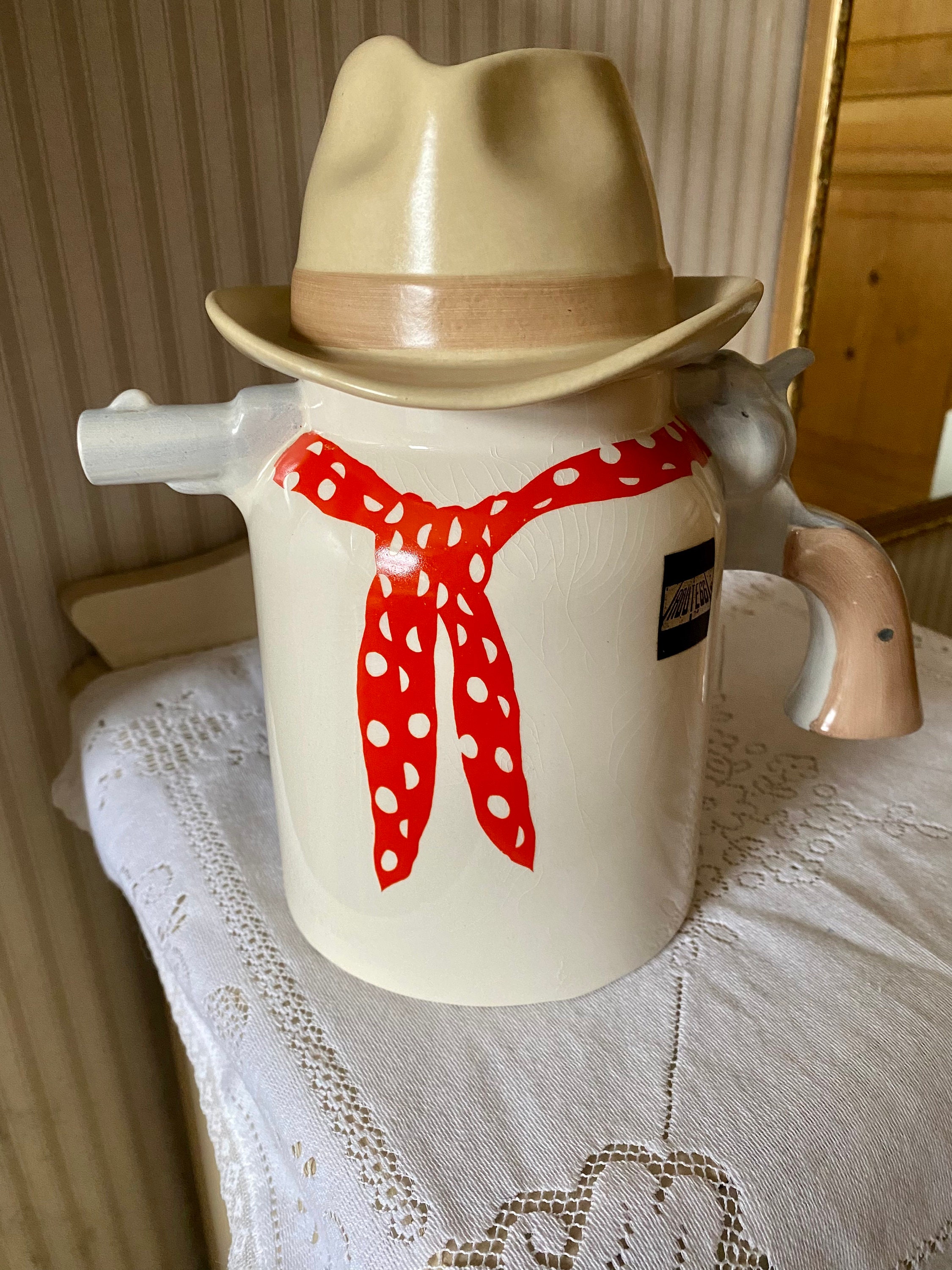 Cowboy Teapot by J&G Morten 1978 - Etsy