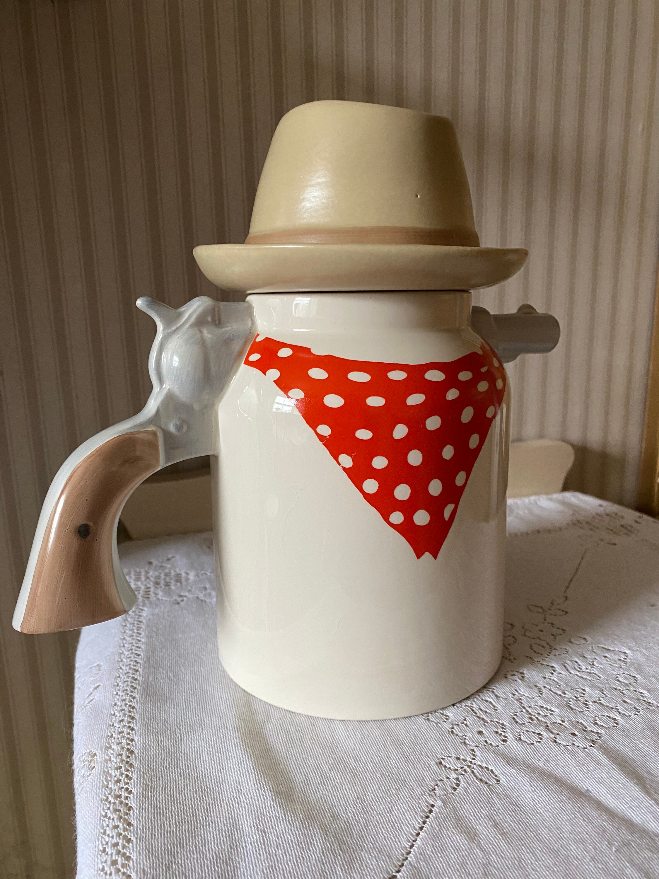 Cowboy Teapot by J&G Morten 1978 - Etsy