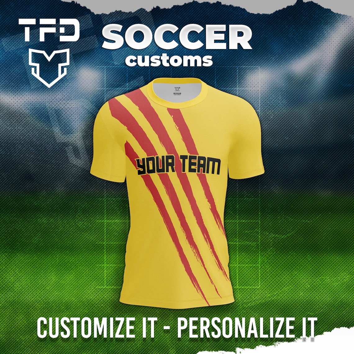 Custom Soccer Jersey Custom Soccer Shirt Customized Name and Numbers Etsy