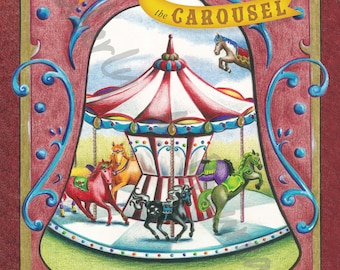 Imaginative Illustrated Children's Book, Colors of the Carousel