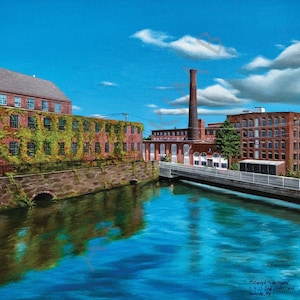 2nd Level Canal, Holyoke, Massachusetts (MA), 12 x 12” Fine Art Print