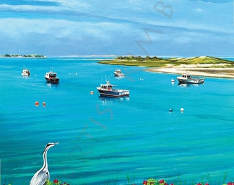 Chatham Fish Pier Area, Cape Cod, MA 12” x 12” Fine Art Print