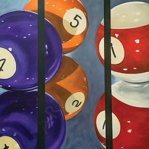 The Colors of Billiard (Pool) Balls, 11” x 14” Fine Art Print