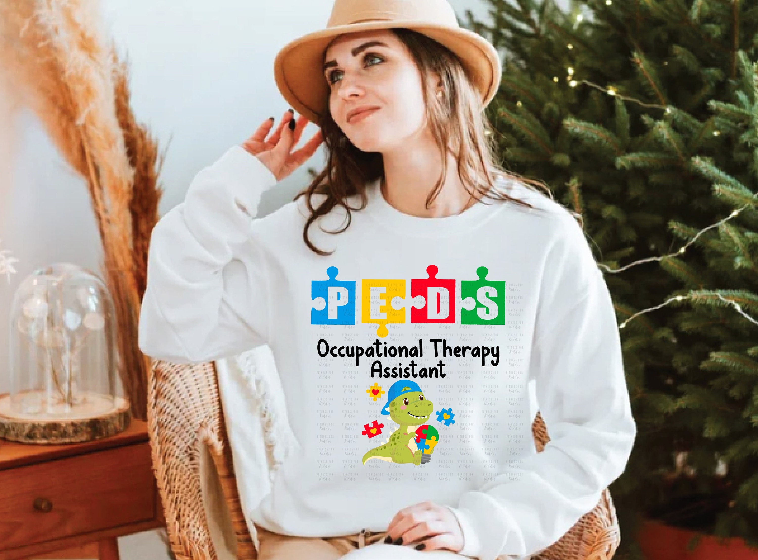 Dino Autism Pediatric OTA Svg, Peds Svg, Occupational Therapy Assistant ...