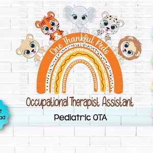 Thanksgiving Rainbow Peds OTA svg, Thanksgiving Occupational Therapist Assistant, Occupational Therapy svg, Thanksgiving svg, Fall svg, gift
