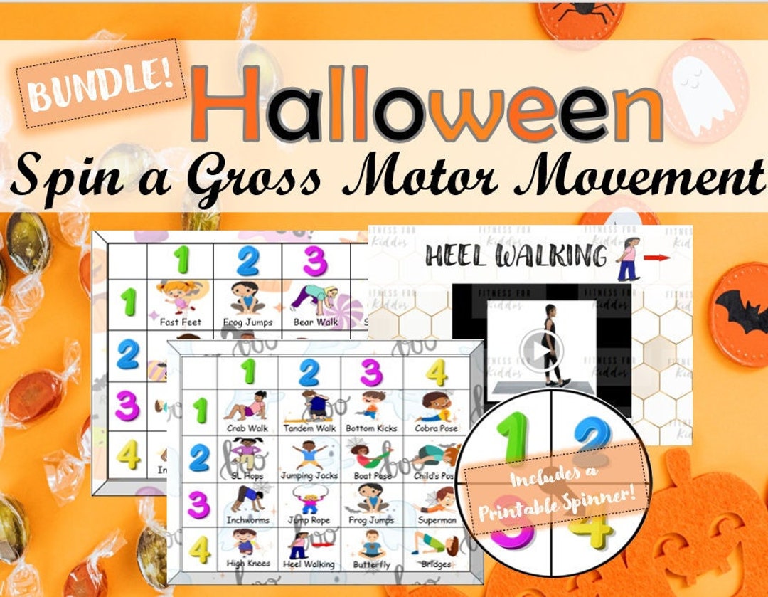 Halloween Spin a Gross Motor Movement L Brain Breaks for Kids L Kids ...