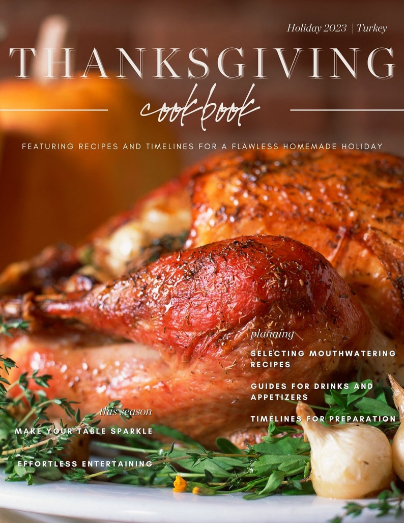 Thanksgiving Cookbook , Guide and Meal Plan image 2