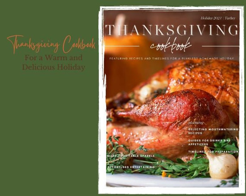 Thanksgiving Cookbook , Guide and Meal Plan image 1