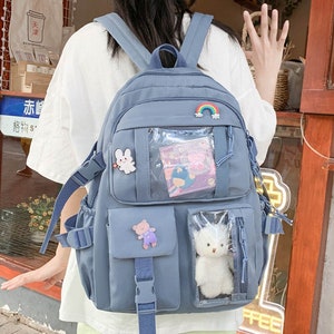 Ita Bag, Waterproof Backpack, Ita Backpack, Pin Bag, Kawaii Backpack, Pin Backpack,Japanese Backpack, Cute Backpack, Ita Bag Backpack, japan
