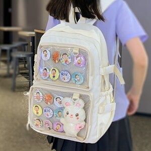 Ita Bag, Ita Rugzak, Pin Bag, Kawaii Rugzak, Pin Rugzak, Ita Bag Crossbody, Leuke Rugzak, Ita Bag Rugzak, Roze Ita Bag, Moon Ita Bag