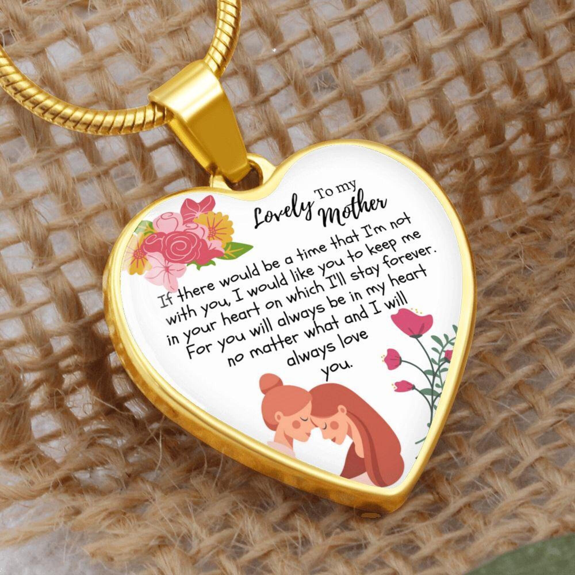 Daughter Luxury Heart Necklace Gift 