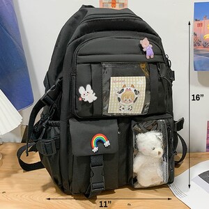 Ita Bag, Waterproof Backpack, Ita Backpack, Pin Bag, Kawaii Backpack, Pin Backpack,Japanese Backpack, Cute Backpack, Ita Bag Backpack, japan