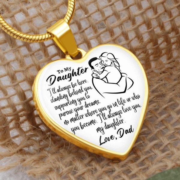 Father Daughter Necklace Etsy