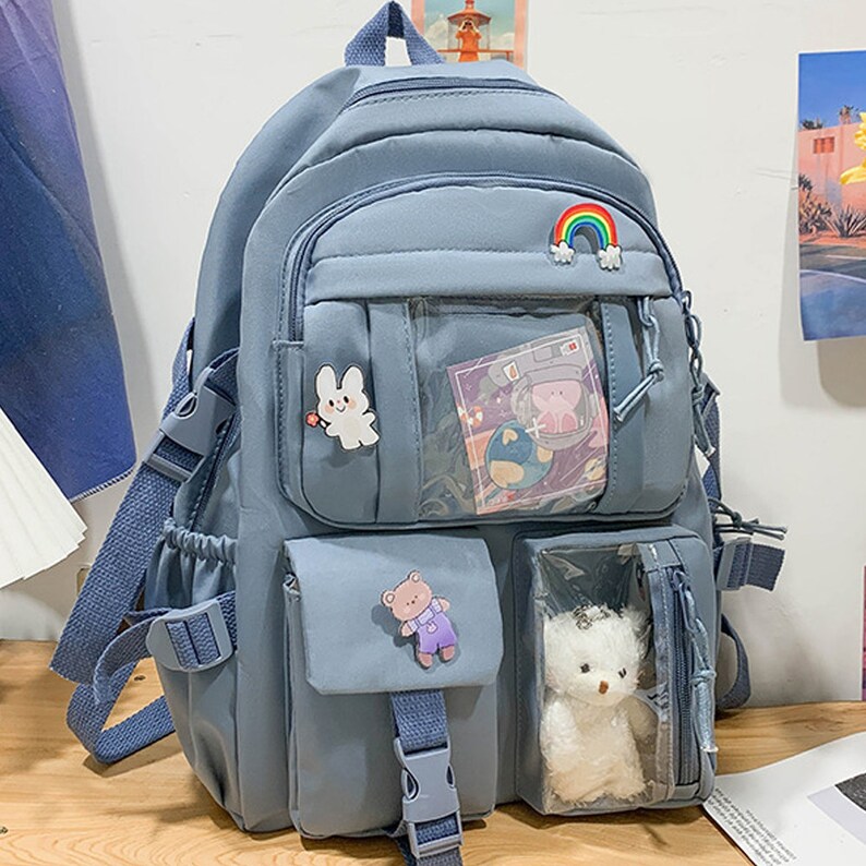 Ita Bag, Waterproof Backpack, Ita Backpack, Pin Bag, Kawaii Backpack, Pin Backpack,Japanese Backpack, Cute Backpack, Ita Bag Backpack, japan