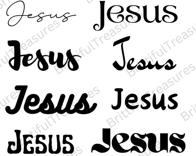 Jesus Font, Bible Verse Svg - Etsy Canada