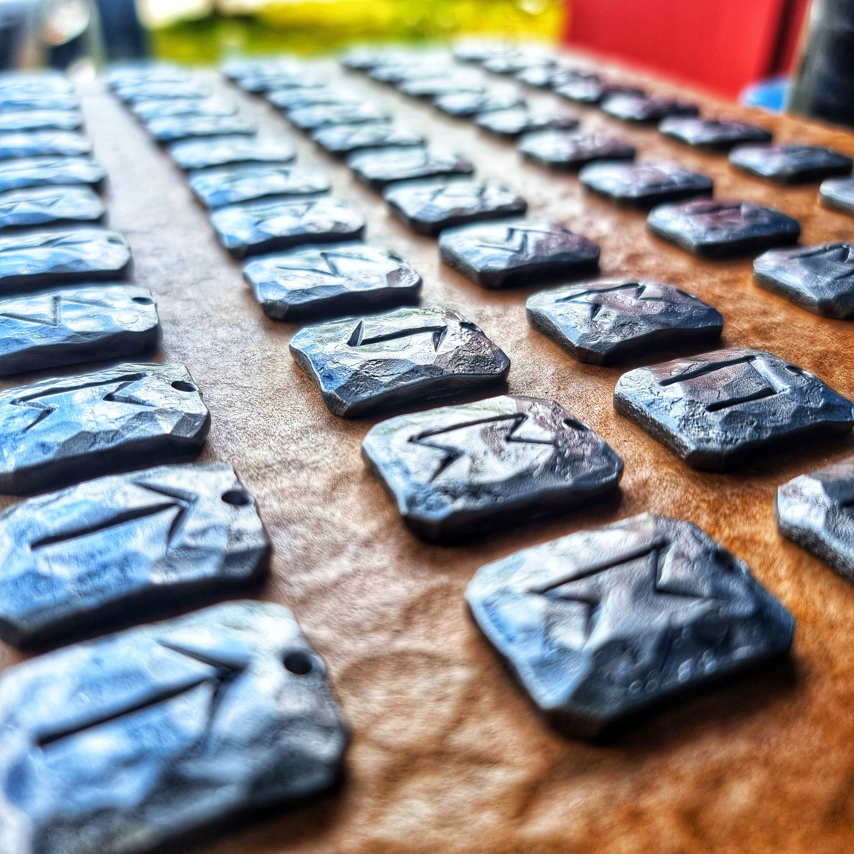 Blacksmith Handmade Steel Elder Futhark Viking Rune Pendant - Etsy ...