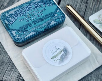 Genuine Vintage/Olden Tin - with pre-cut Vignette Cards - Arches 90lbs - Sketching Tin