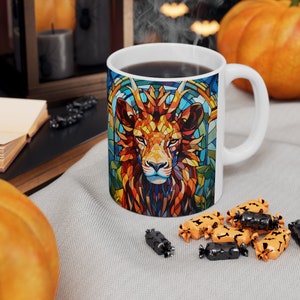 Stain glass animal Ceramic Mug 11oz