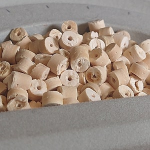 Wooden Spacer Beads (0.8cm) - 82 pc lot
