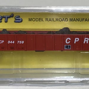 Huberts, N Scale, 50&#39; Gondola, Canadian Pacific, CP #344759, w/MTL trucks and couplers, w/ Baled Scrap Load