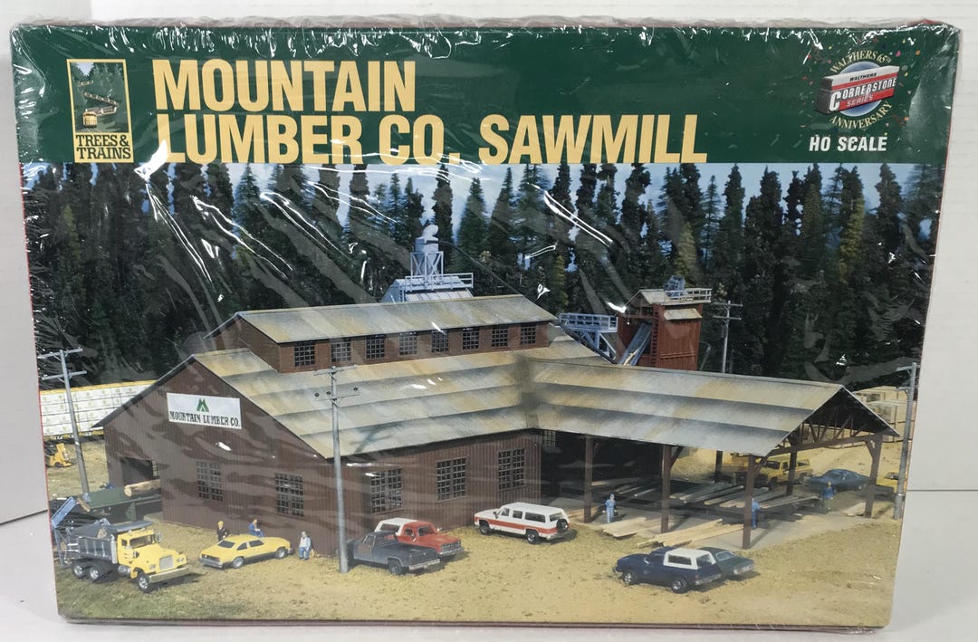 Walthers, HO Scale, Mountain Lumber Co. Sawmill Kit, #933-3058, New ...