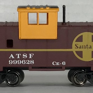Bachmann, Silver Series, HO Scale, Wide Vision Caboose, Santa Fe, ATSF #999628, Original Box