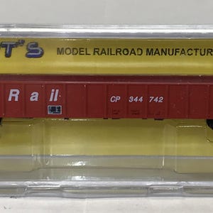 Huberts, N Scale, 50&#39; Gondola, Canadian Pacific, CP #344742, w/MTL trucks and couplers