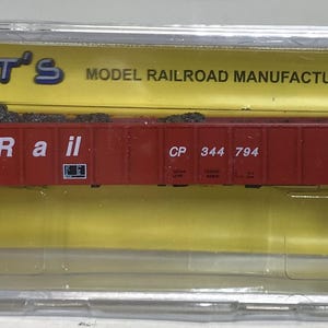 Huberts, N Scale, 50&#39; Gondola, Canadian Pacific, CP #344794, w/MTL trucks and couplers, w/ Baled Scrap Load