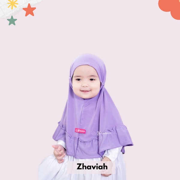 Muslim Baby Hijab, Little Baby Girl Hijab for 0 Months-8 Years, Child Hijab Scarves for Baby Girl