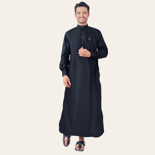 Thobes for Men, Men Islamic Clothing for Prayer, Men Kaftan for Muslim, Palestinian Thobe, Modest Mens Wear, Ramadan Gift for Men