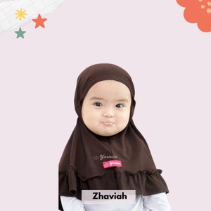 Muslim Baby Hijab, Little Baby Girl Hijab for 6 Months-8 Years, Child Hijab Scarves for Baby Girl