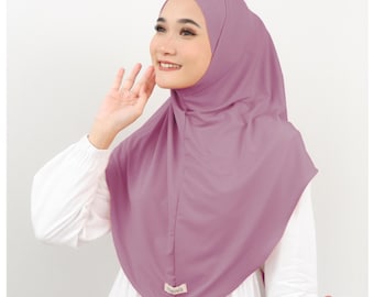Women Hijab Instant Ready To Wear, Hijab Plain Many Color | Muslim Veil Scarf