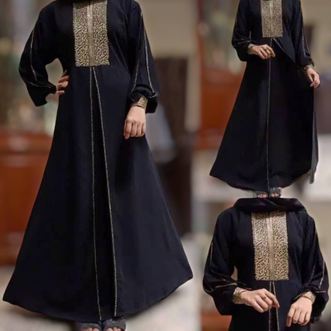 Black Abaya Dubai Dress for Hajj and Umrah Long Dress for - Etsy