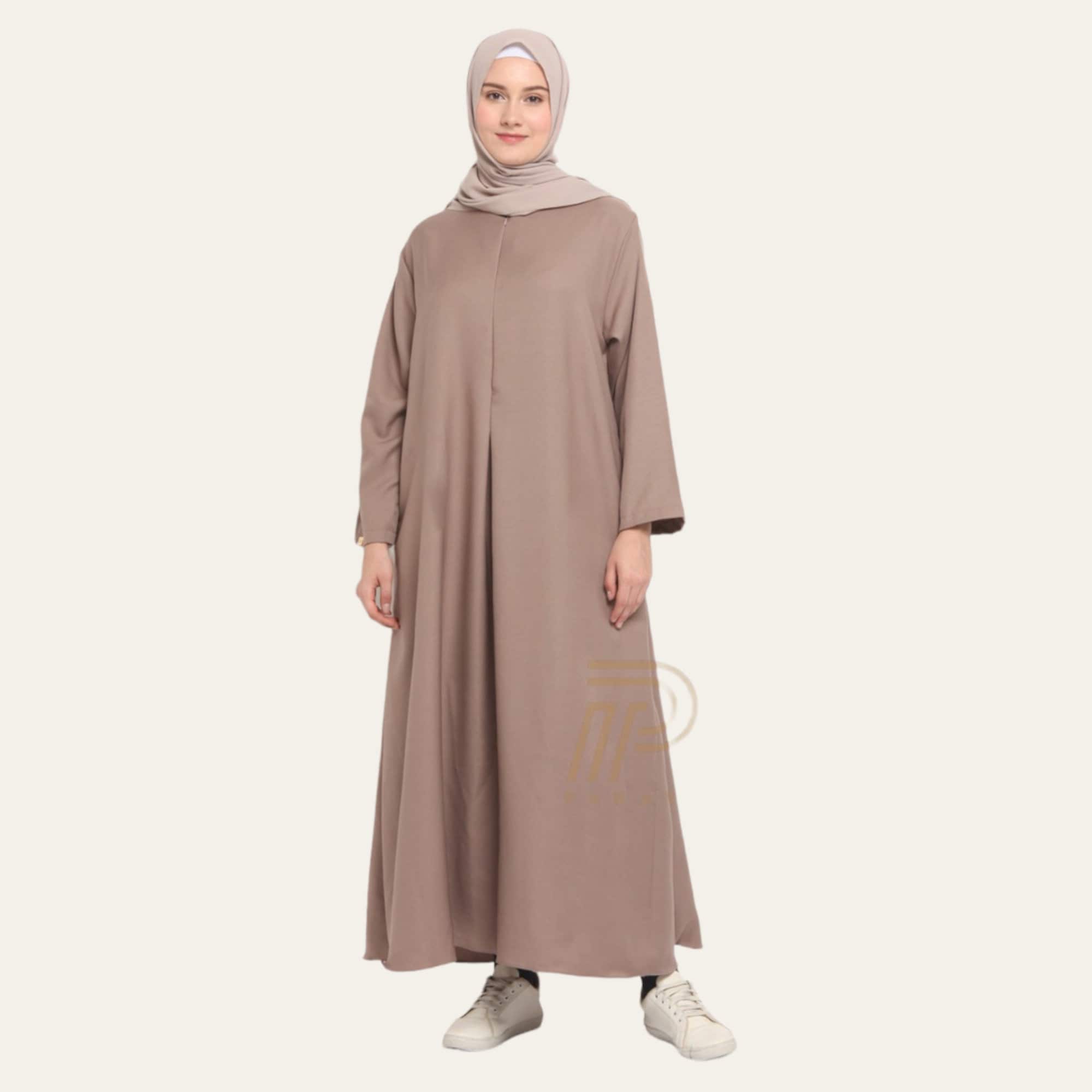 champagne dress women Cowl Front Long Sleeve Satin Bridesmaid Dress - Champagne