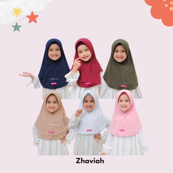 Teen Hijab Scarves, Muslim Baby Hijab, Little Baby Girl Hijab for 6 Months-8 Years