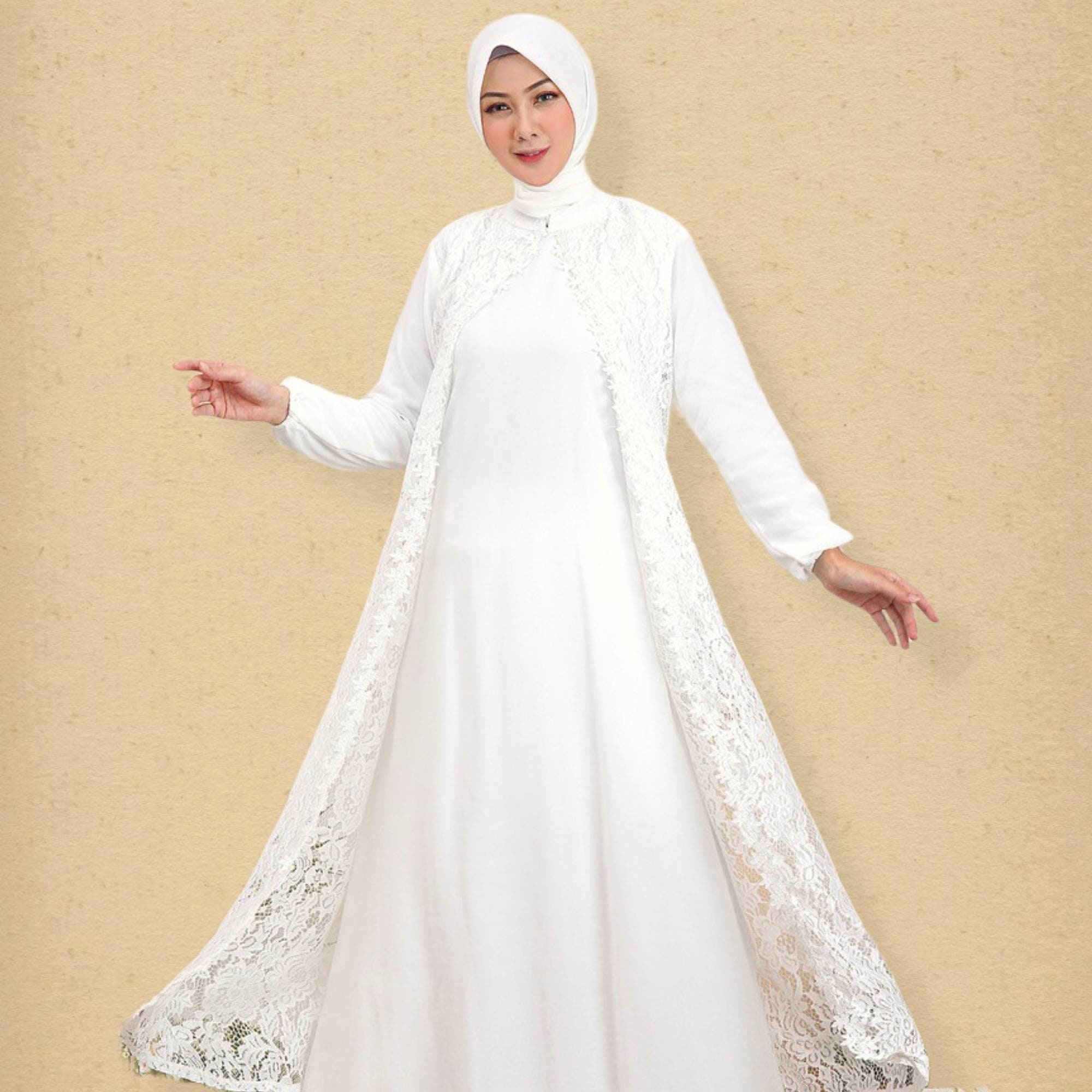 white abaya