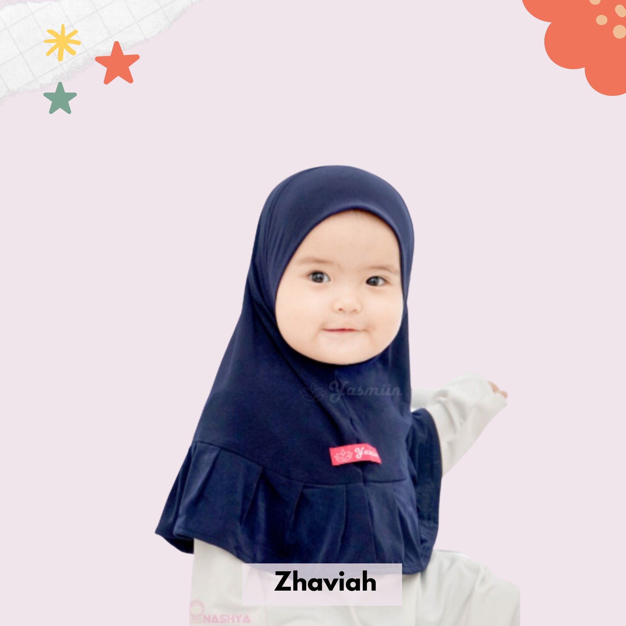 Muslim Baby Hijab Little Baby Girl Hijab for 6 Months 8 Years Child Hijab Scarves for Baby Girl