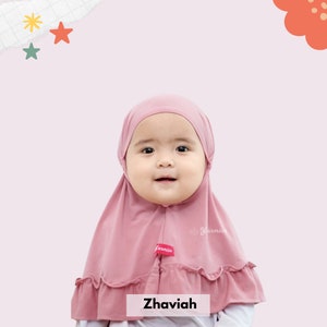 Muslim Baby Hijab, Little Baby Girl Hijab for 6 Months-8 Years, Child Hijab Scarves for Baby Girl