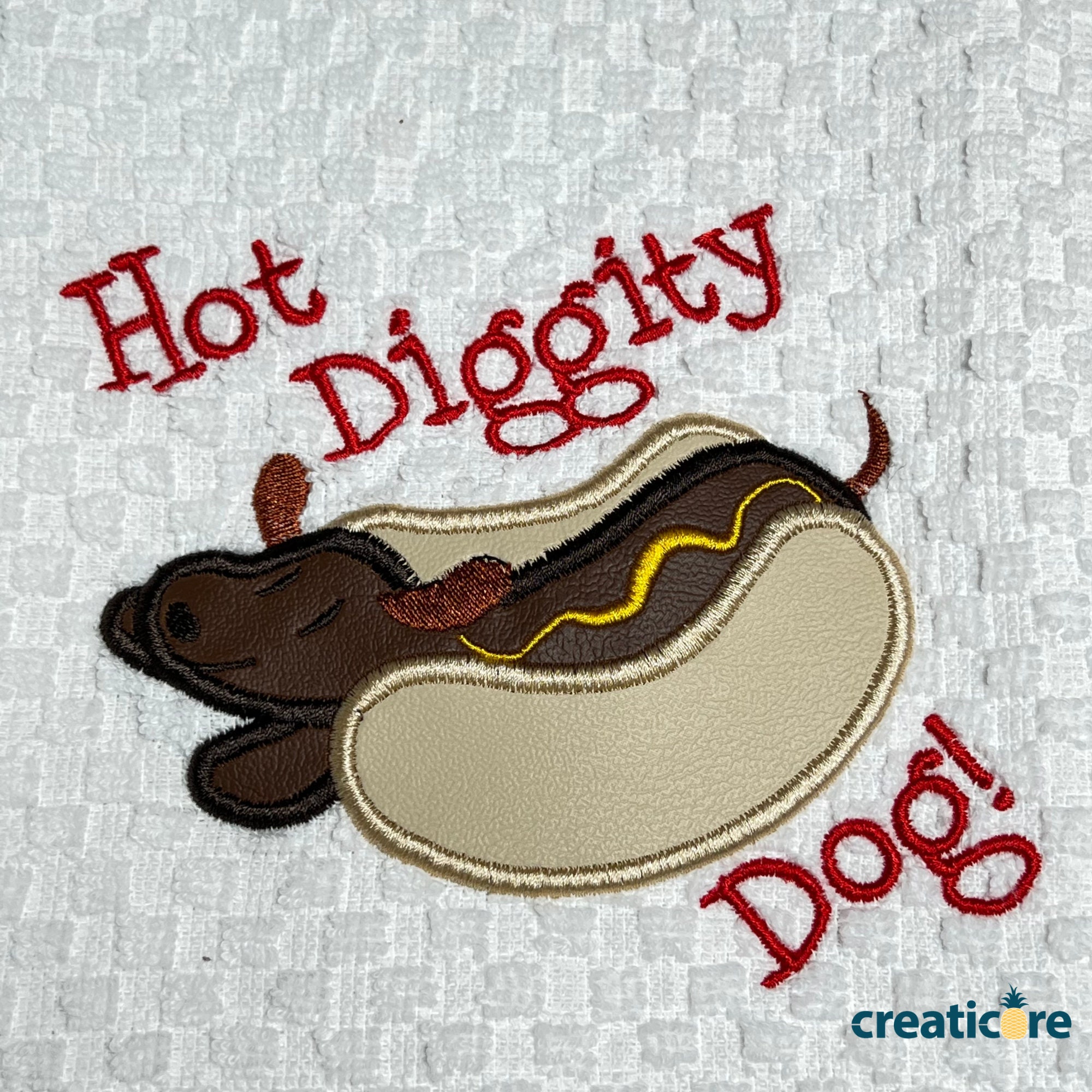 Hot Diggity Dog Dachshund Kitchen Towel Funny Dog Gifts for Etsy