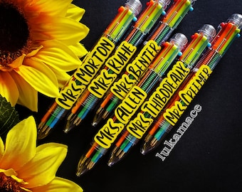 Teacher multicolor pen / customizable