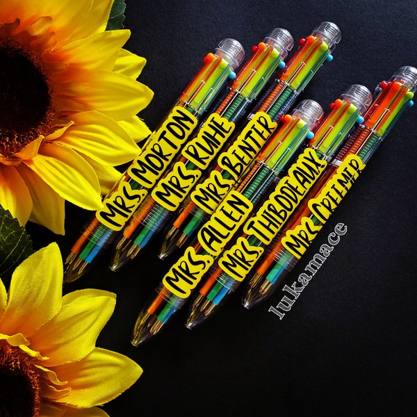 Teacher multicolor pen / customizable