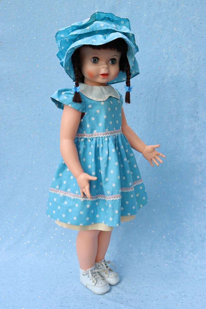 Uneeda - SEMCO - 60-tal - Walt Disney Pollyanna - 30" vinyldocka bild 4
