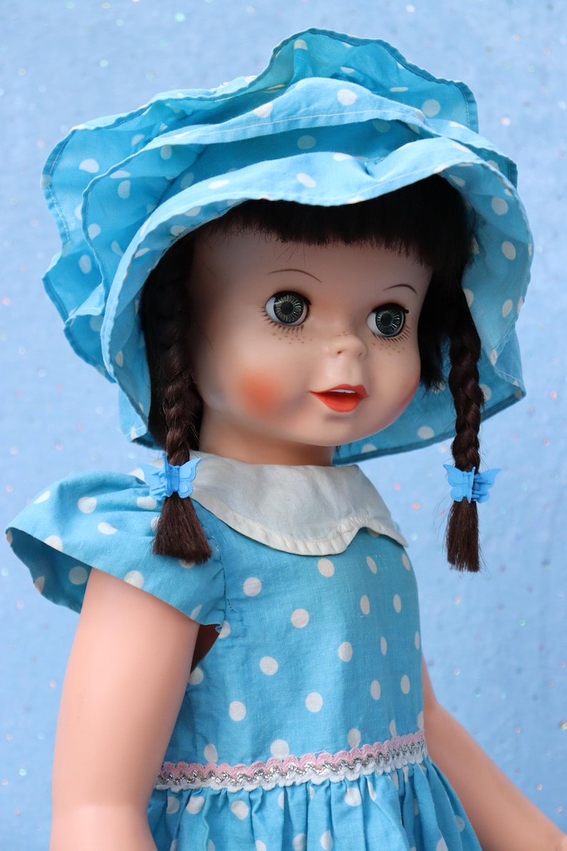 Uneeda - SEMCO - 60-tal - Walt Disney Pollyanna - 30" vinyldocka bild 10