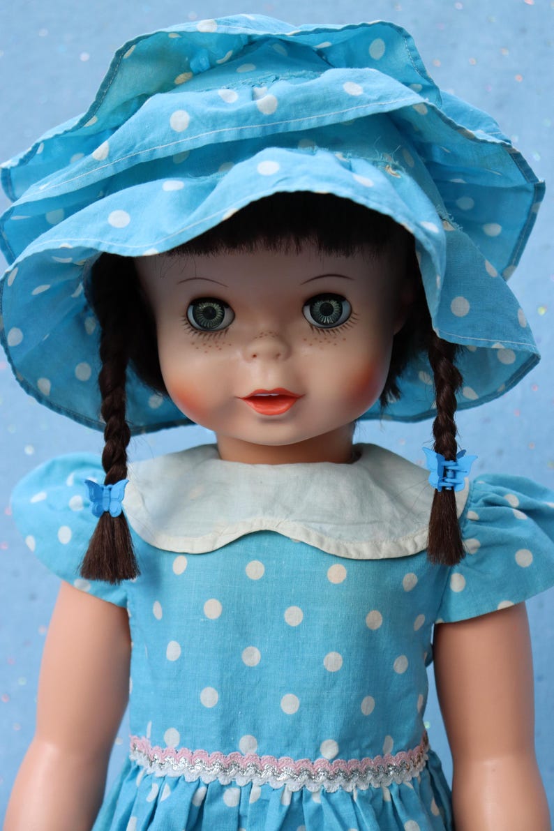Uneeda - SEMCO - 60-tal - Walt Disney Pollyanna - 30" vinyldocka bild 7