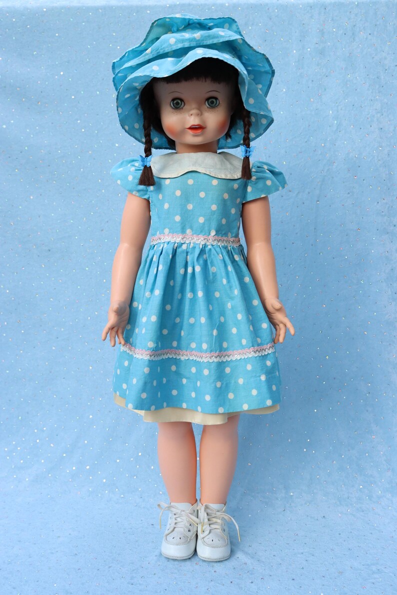 Uneeda - SEMCO - 60-tal - Walt Disney Pollyanna - 30" vinyldocka bild 2